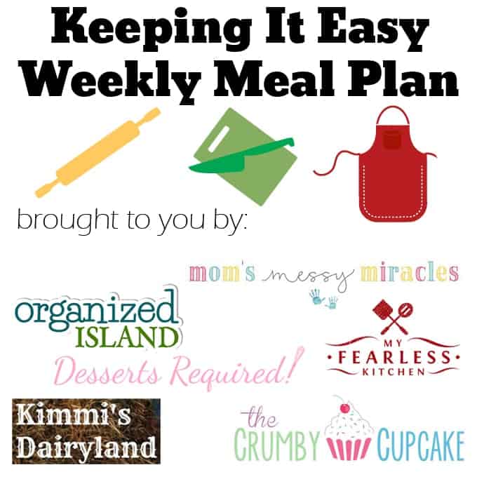Keeping it Easy Weekly Meal Plan