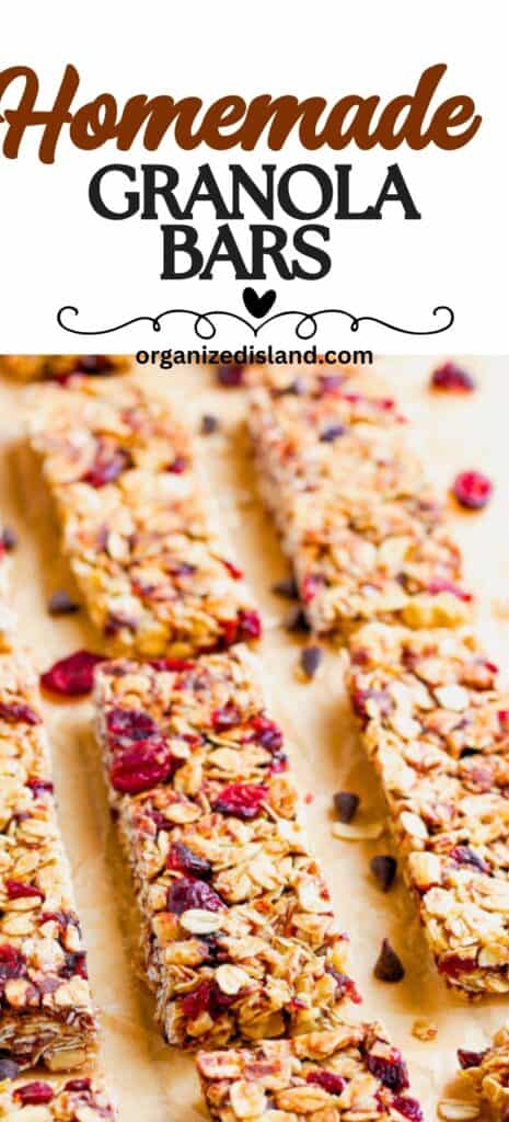 Make Ahead Homemade Granola Bars
