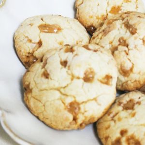 Cake mix cookies with toffee