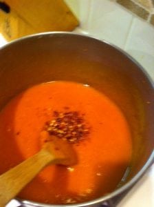 Pumpkin soup, pepper soup
