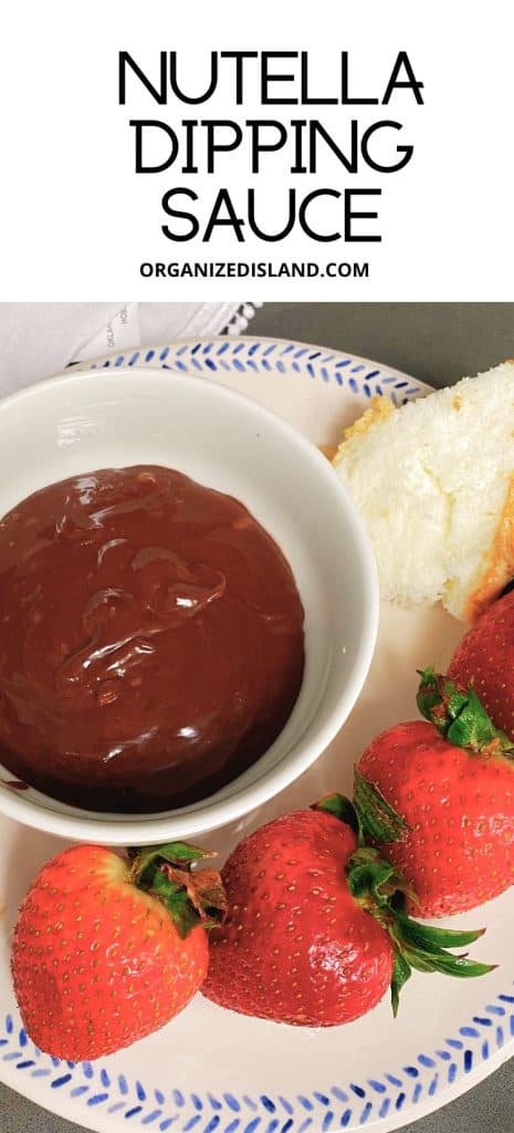 Nutella Dipping Sauce with fruit.