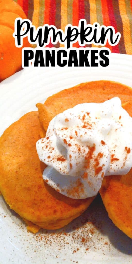 Simple Pumpkin pancakes Recipe using a mix.