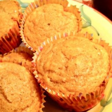 apple muffins on plate