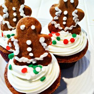 Easy Gingerbread Cupcakes