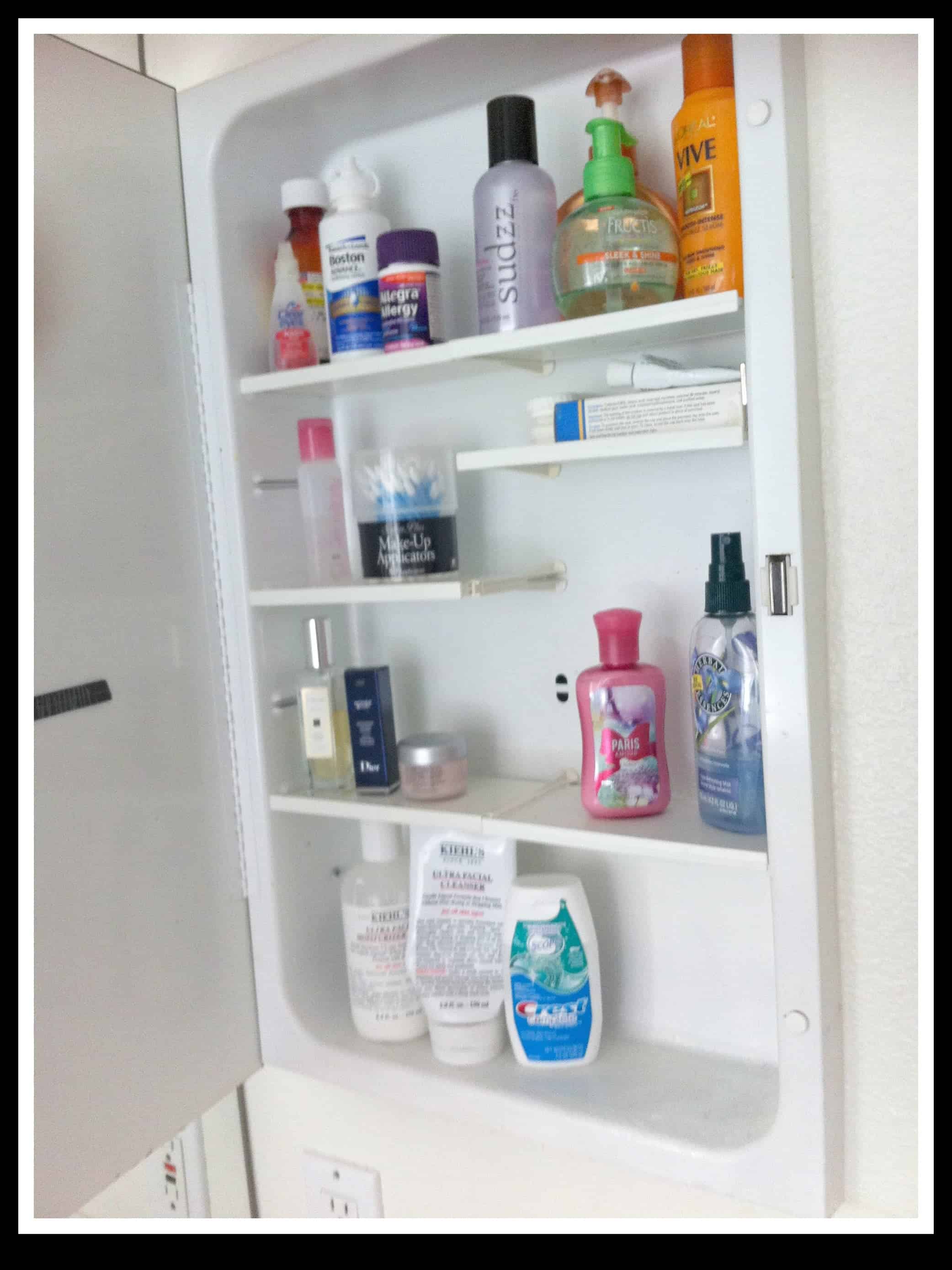 Medicine Cabinet Makeover Organized, Plastic Medicine Cabinet Shelves