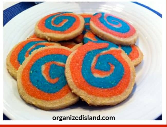 4rh of July Pinwheel Cookies