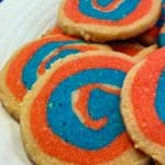 Patriotic pinwheel cookies