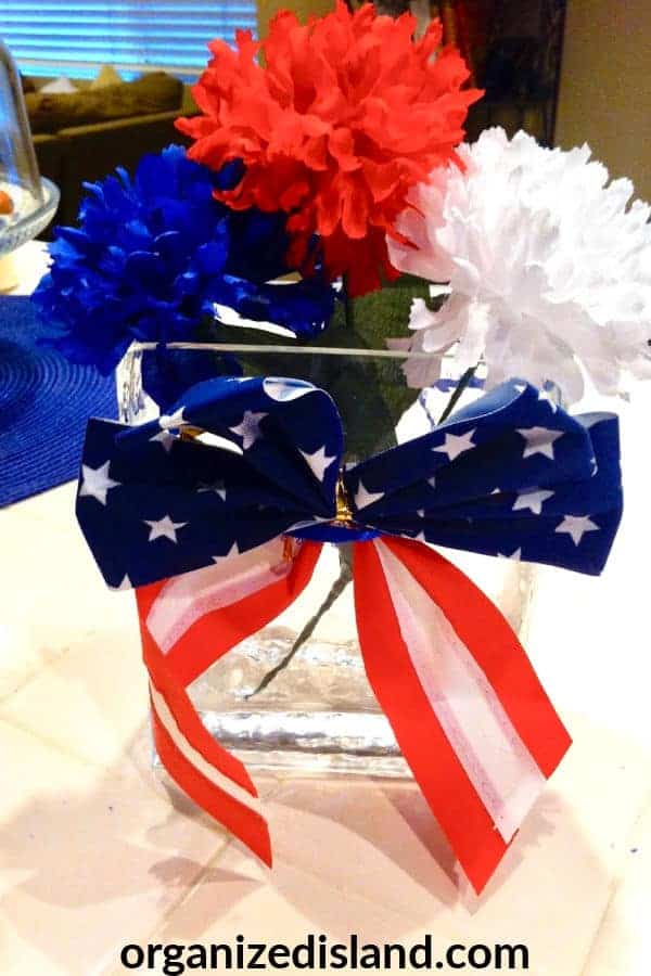 red white and blue decor