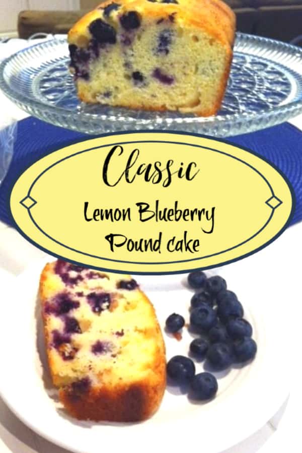 Lemon Blueberry Pound Cake 