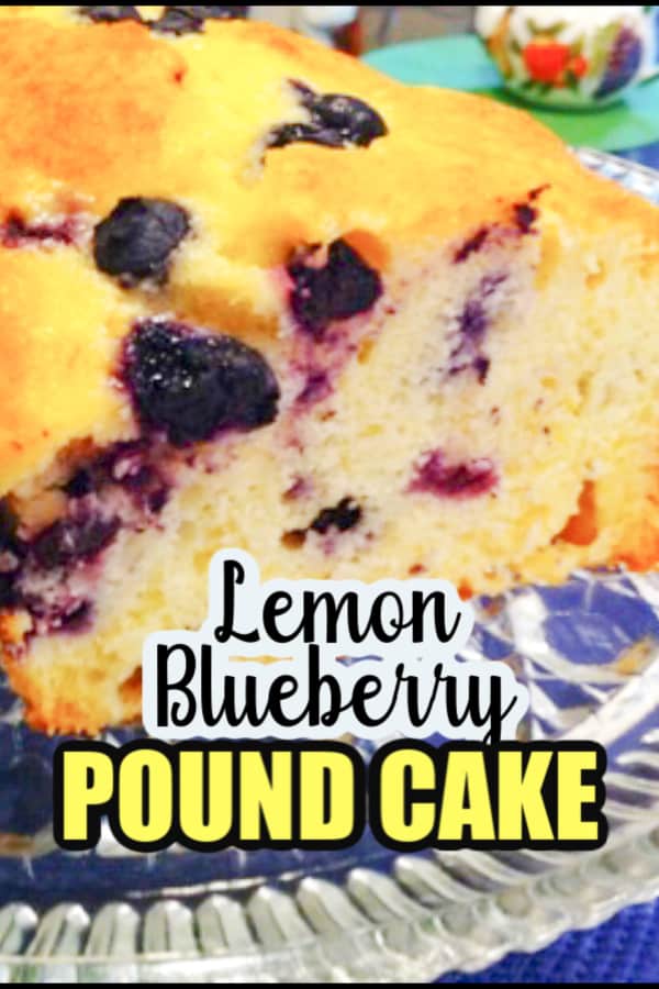 Lemon Blueberry pound cake