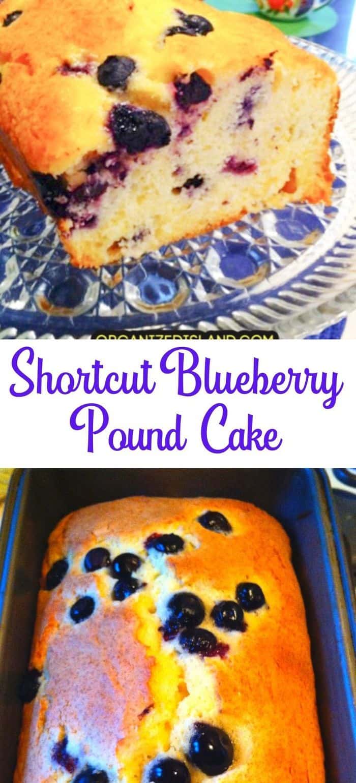 Quick Blueberry Pound Cake (