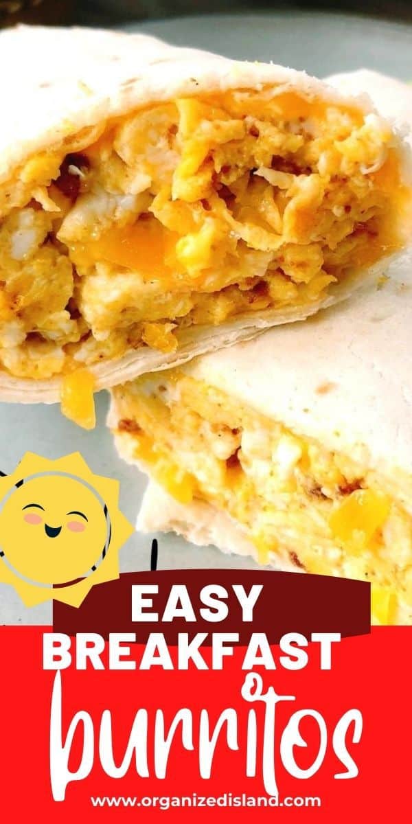 These simple Breakfast Burritos are not only easy to make, they are deliciously filled with eggs, chorizo and cheese. These hot and cheesy burritos are the perfect way to start the day.