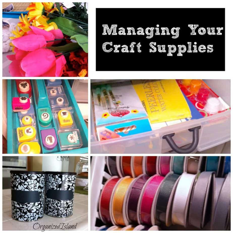 organizing and managing craft supplies