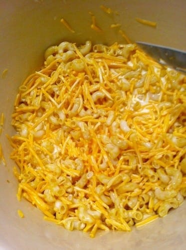 Macaroni and cheese without pre-cooking