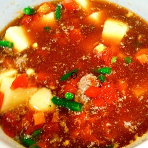 Slow cooker vegetable soup Recipe