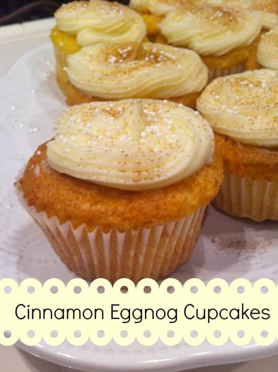 Simple Eggnog Cupcakes