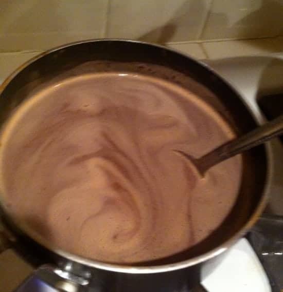 Stovetop hot cocoa