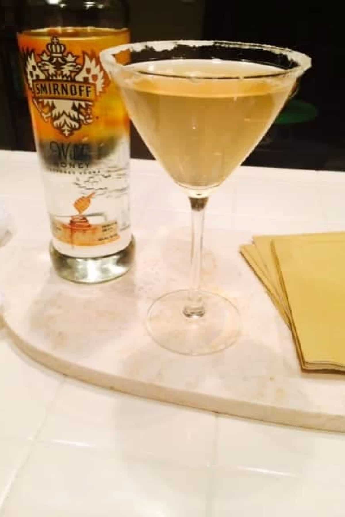 Vodka Lemonade Martini in glass.