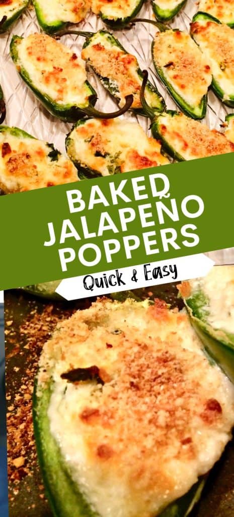 Baked Jalapeno Poppers on cookie sheet.