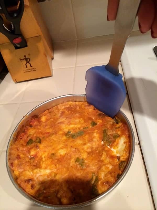 how to get baked dip out of pan