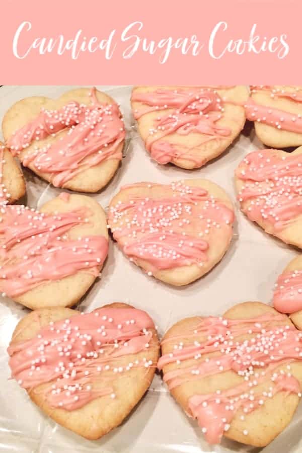 candied valentines cookies