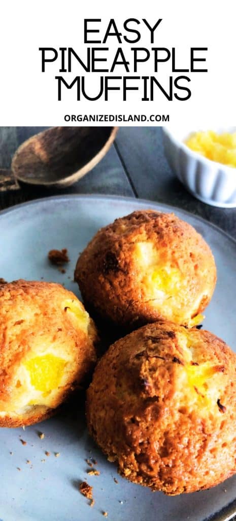 Pineapple Muffins on Plate