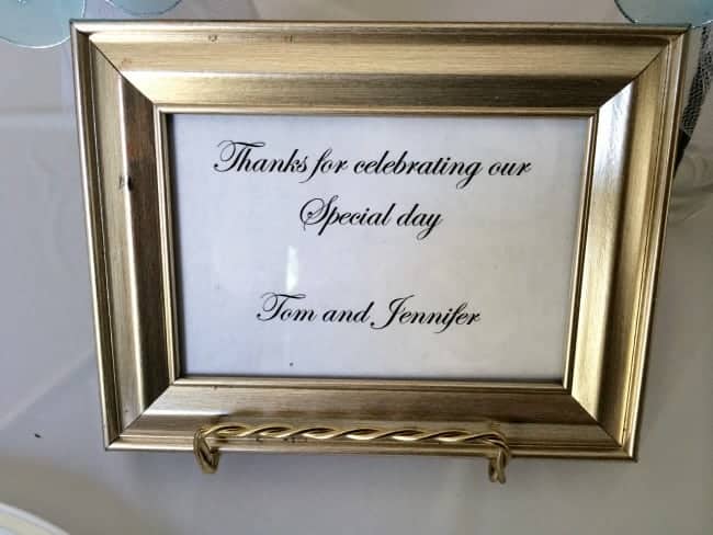 Cute message for your wedding guests will add a touch of gratitude!