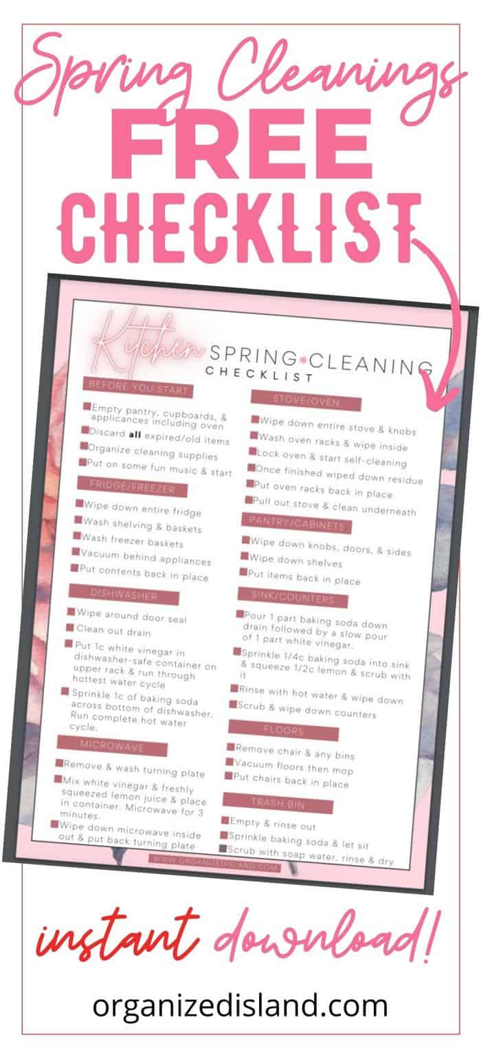 Spring Cleaning Checklist Free