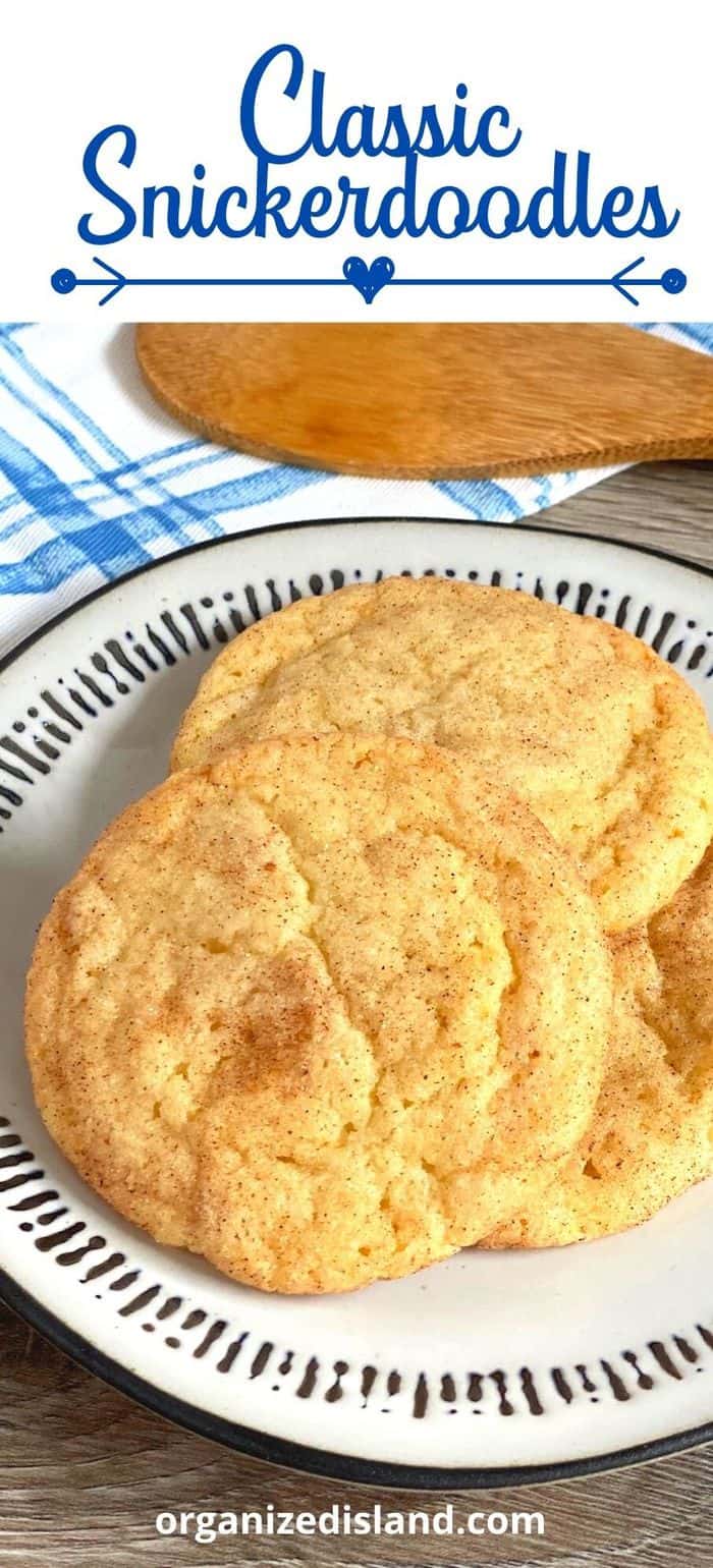 Classic Snickerdoodles on plate
