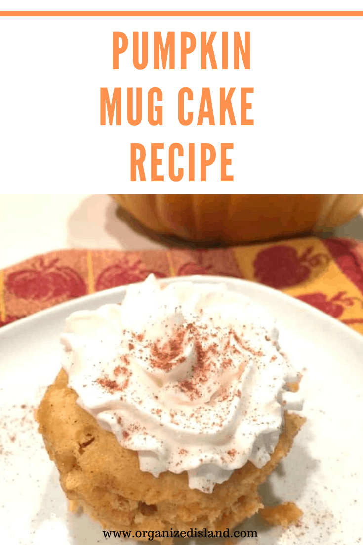 Pumpkin mug cake 