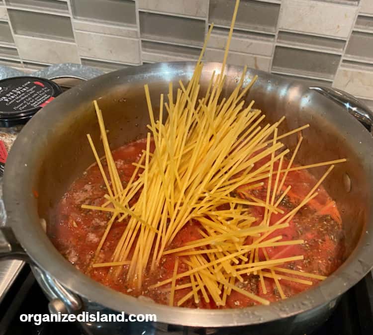One Pot Skillet Spaghetti Recipe