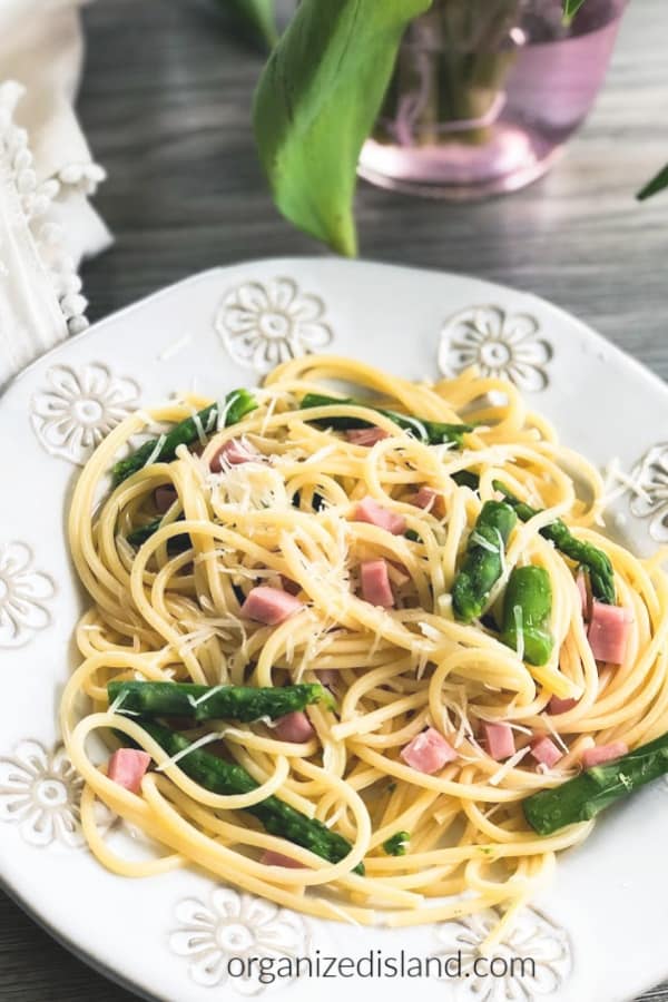 Ham and Asparagus Pasta