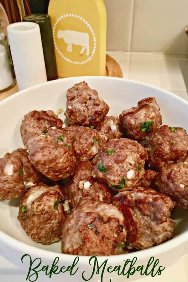 oven baked meatballs