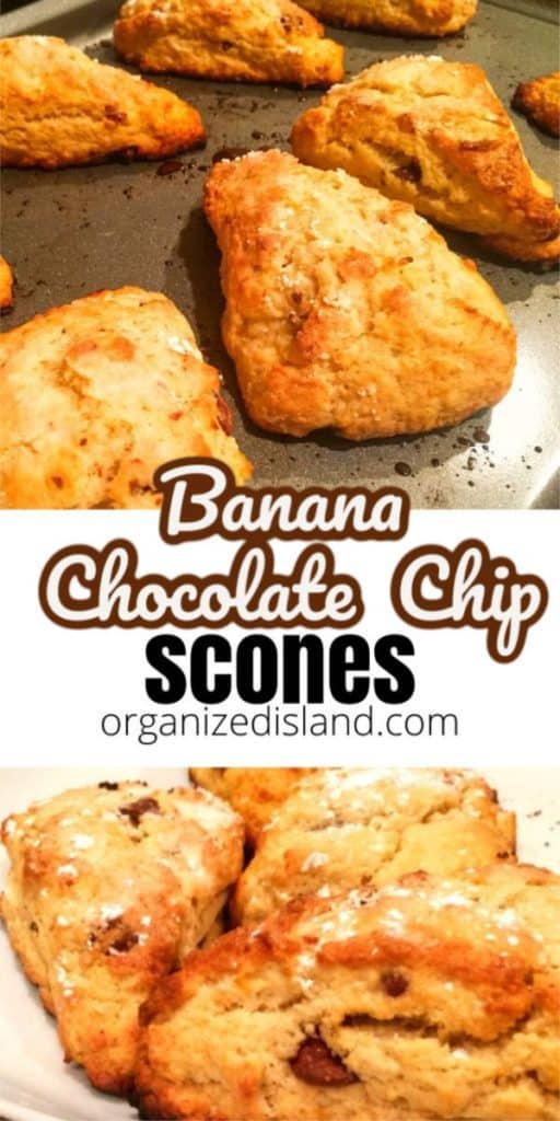 Banana Chocolate Chip Scones