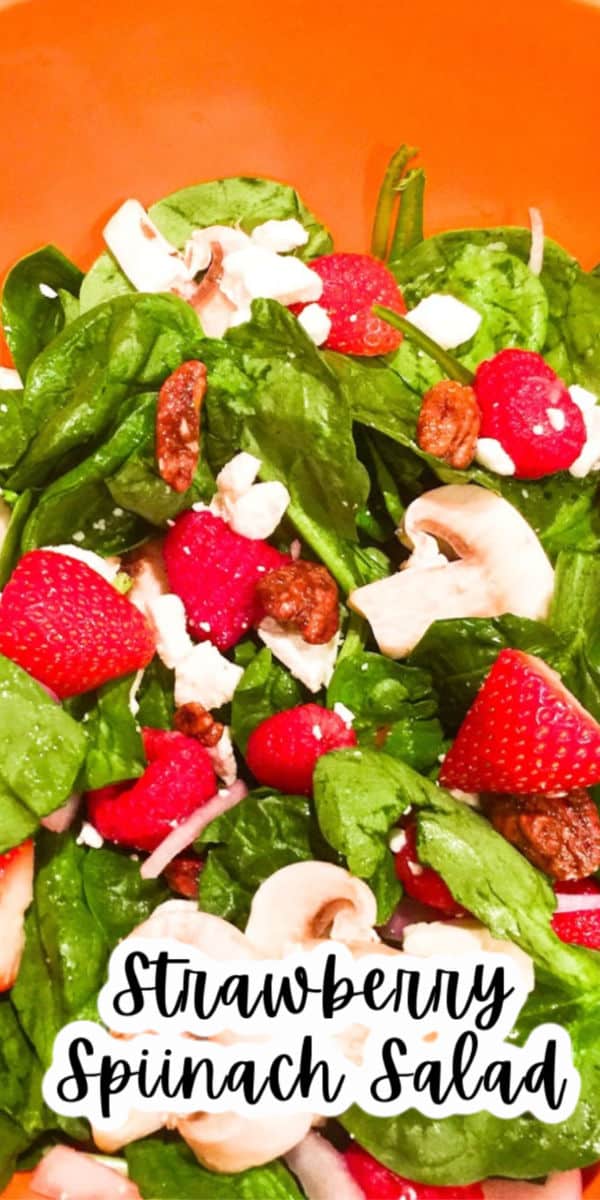 Strawberry Spinach Salad with Feta