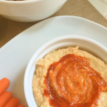 Spicy Hummus in bowl.