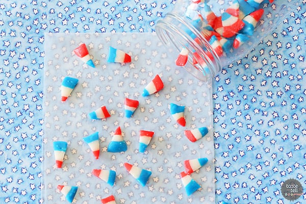 red white blue candy corn