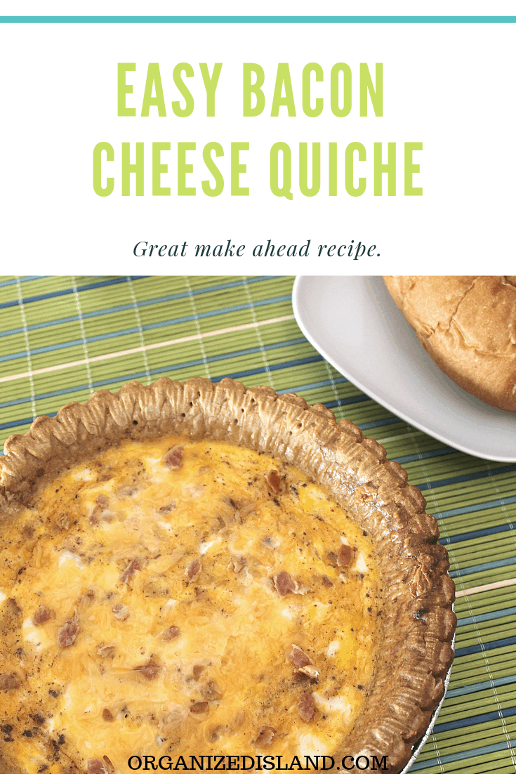 Bacon and cheese quiche recipe
