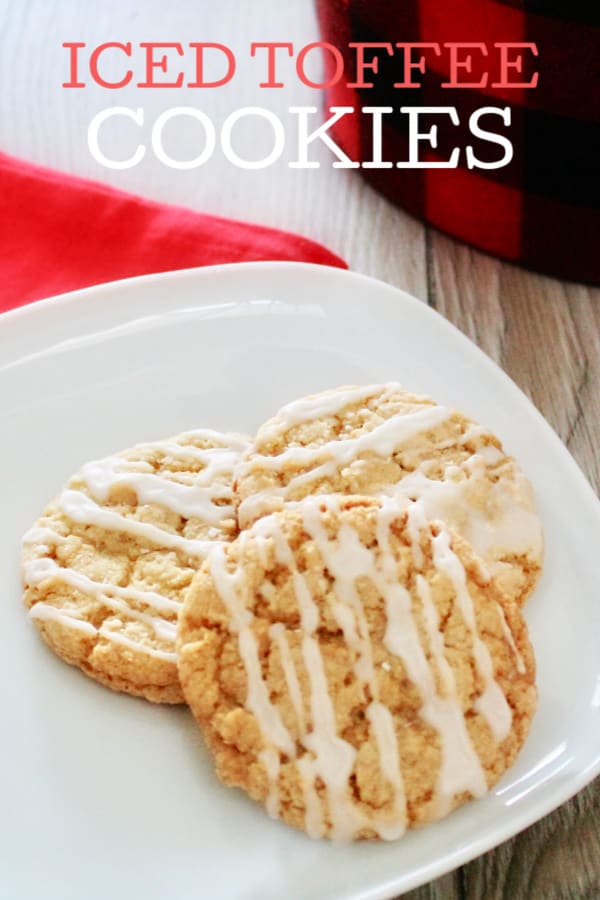 iced toffee cookies