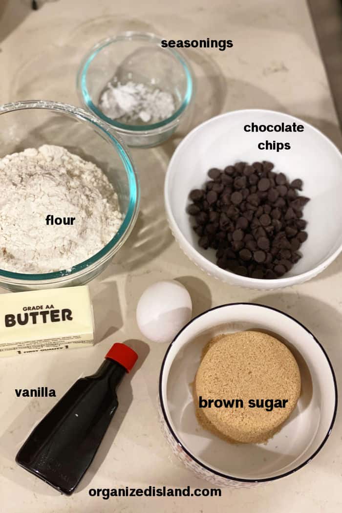 Chocolate Blondie Bar Ingredients