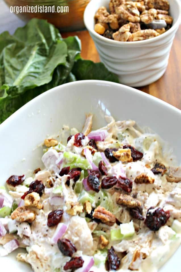 chicken salad low fat in bowl