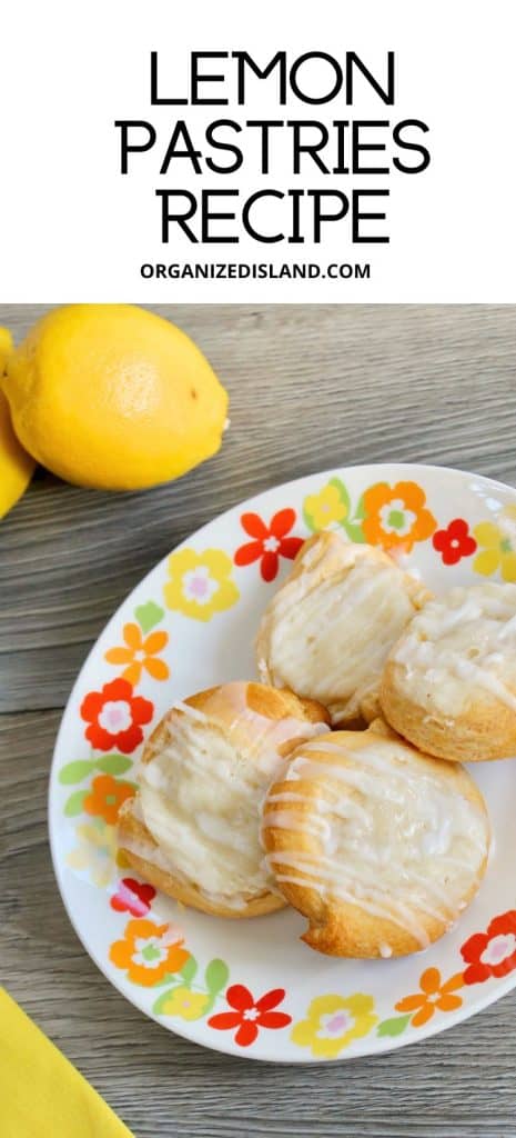 Lemon Pastries on plate.