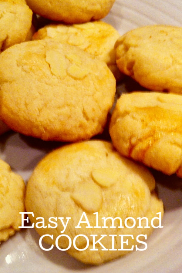 Easy Almond Cookies - Organized Island