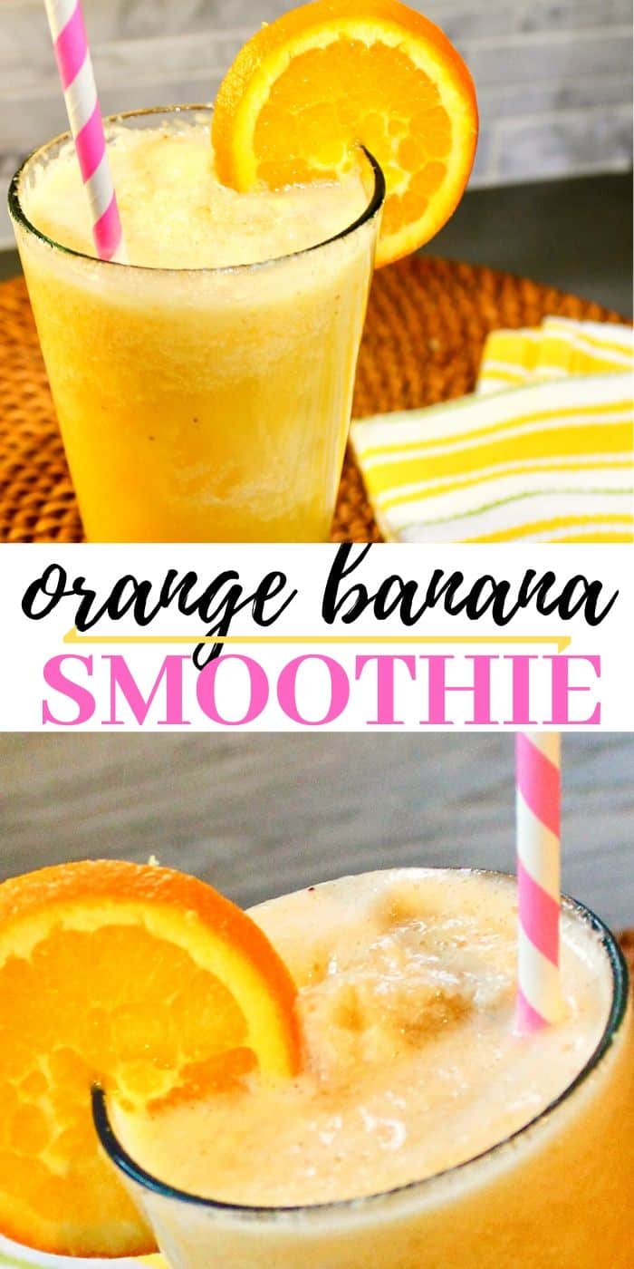 Orange banana smoothie