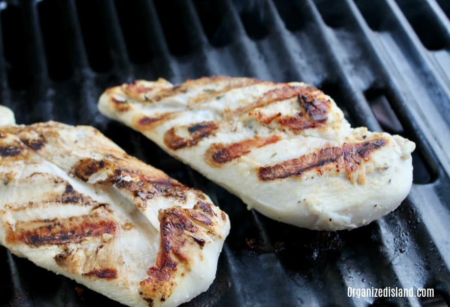 grilled chicken on grill