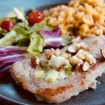 Pork Chops with Feta and Almonds