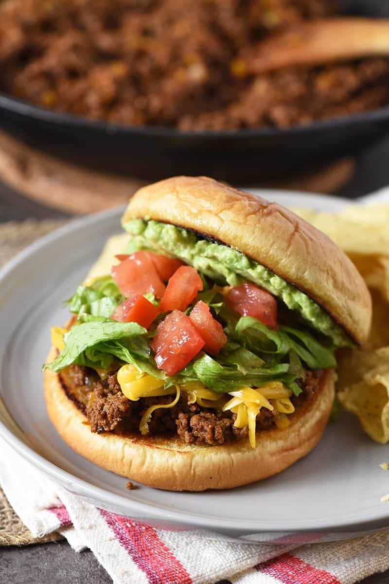 Taco Sloppy Joes | Throw Your Best Game Day Get Together Ever! | Organized Island