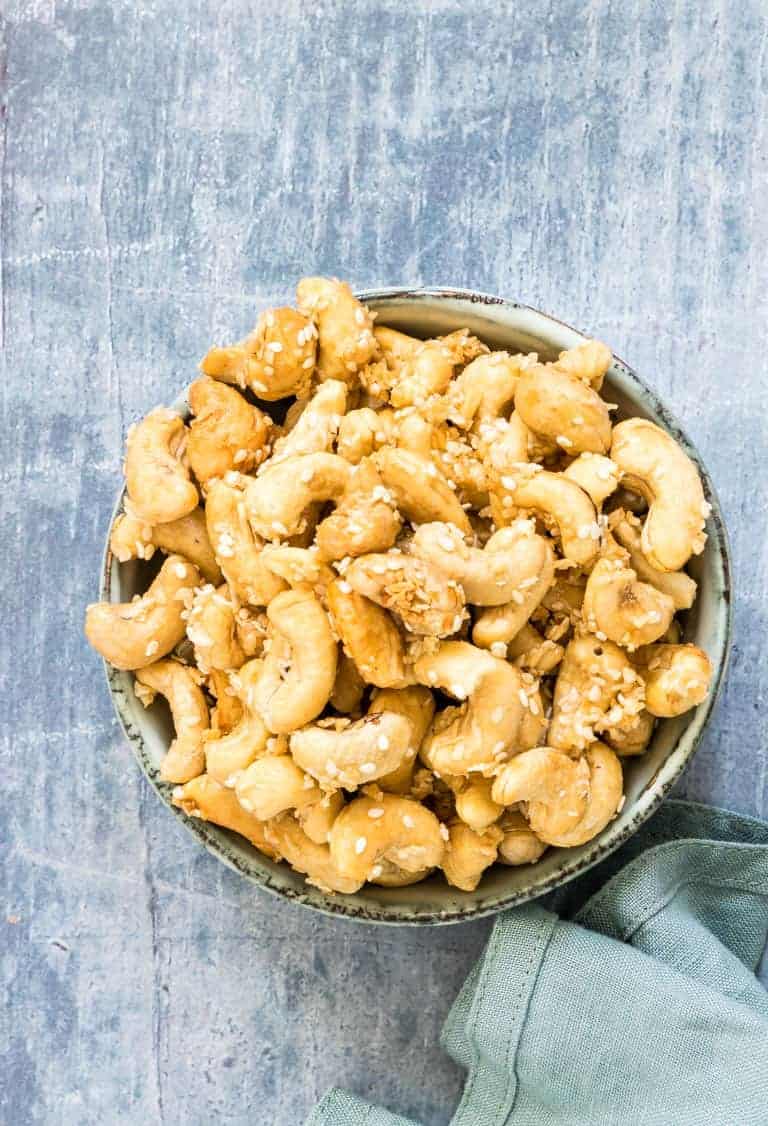 16 Simple and Savory Christmas Gift Ideas | Oven Roasted Sesame Coconut Cashew Nuts | Recipes from a Pantry