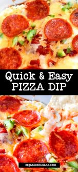 Easy Pizza Dip Appetizer - Organized Island