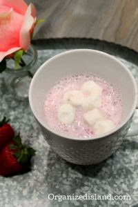 hot strawberry milk